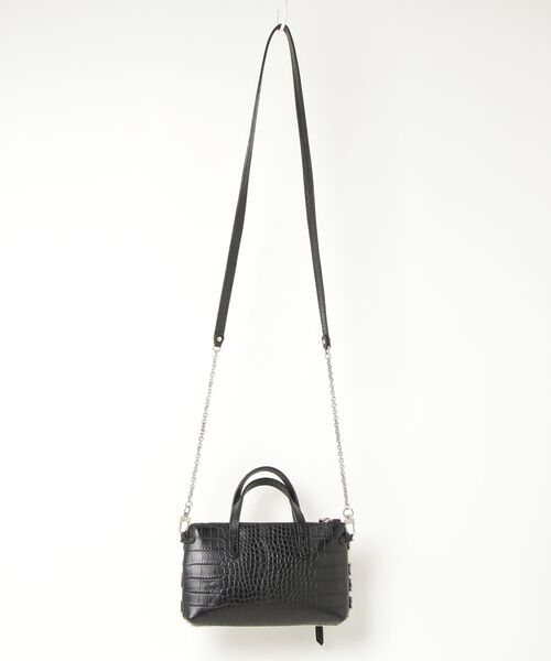 【GIANNI CHIARINI】ブラックショルダーバッグ GIANNI CHIARINI ブラックショルダーバッグ
