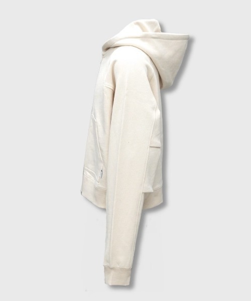 Chikashitsu+（チカシツプラス） パーカー 「CS」cropped double zip