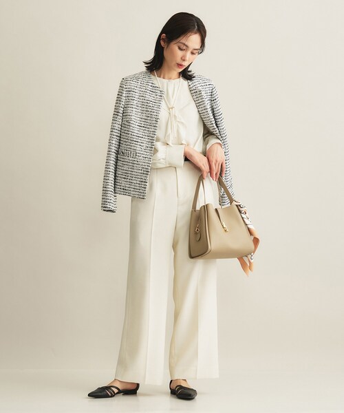 INDIVI（インディヴィ） ブラウス シャツ 「洗える／セレモニー