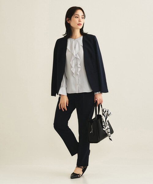 INDIVI（インディヴィ） ブラウス シャツ 「洗える／セレモニー