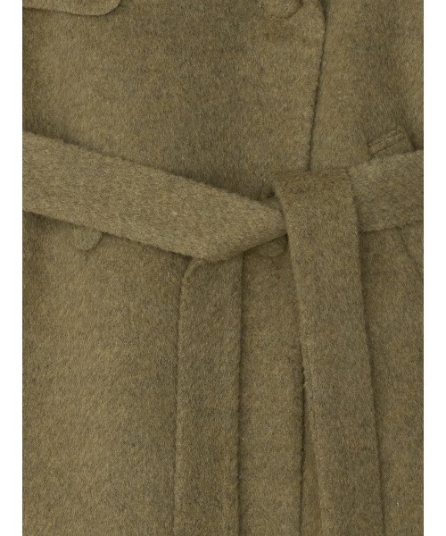 コート チェスターコート UND BIG ROUND COLLAR WOOL LONG COAT レディースの画像