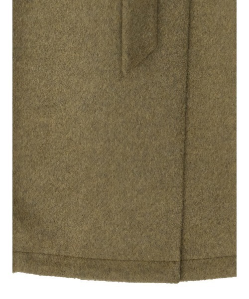 コート チェスターコート UND BIG ROUND COLLAR WOOL LONG COAT レディースの画像