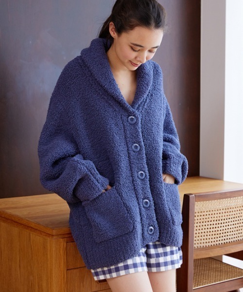 gelato pique（ジェラートピケ） ニットカーディガン FREE ピンク