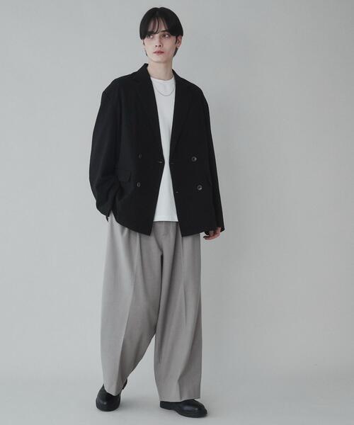 「LUCY」 テーラードジャケット MEDIUM ブラック メンズ_画像3