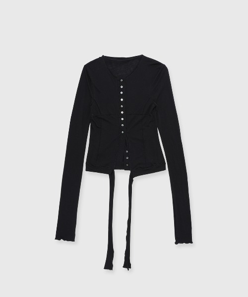 JOSE MOON（ジョゼムーン） カーディガン SHEER CUT TIE CARDIGAN