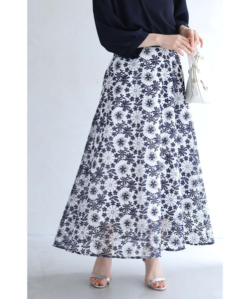 「CAWAII」 ロングスカート M ネイビー レディース_画像3