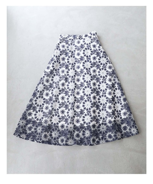 「CAWAII」 ロングスカート M ネイビー レディース_画像6