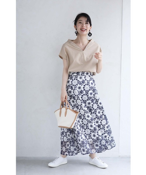 「CAWAII」 ロングスカート M ネイビー レディース_画像9