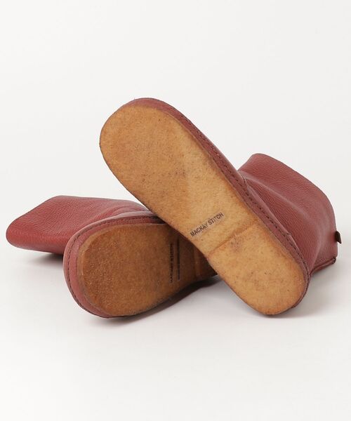 「KOOS」 ショートブーツ 33 レッド レディース_画像3