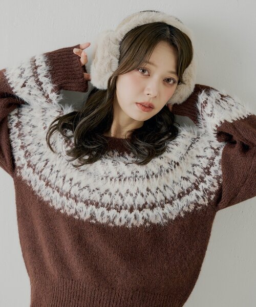 「Chico」 長袖ニット FREE アイボリー レディース_画像6