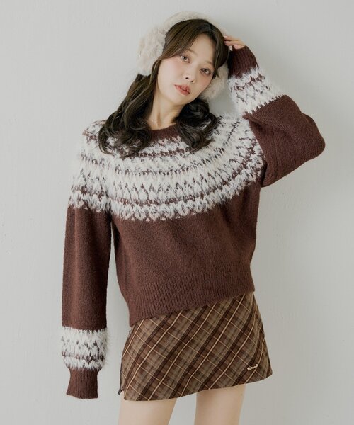 「Chico」 長袖ニット FREE アイボリー レディース_画像7