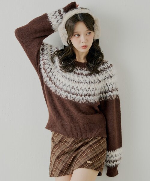 「Chico」 長袖ニット FREE アイボリー レディース_画像8