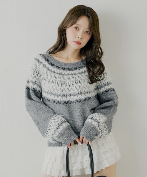 「Chico」 長袖ニット FREE アイボリー レディース_画像9