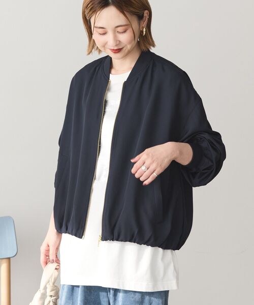 「AMERICAN HOLIC」 ブルゾン L ネイビー レディース_画像2