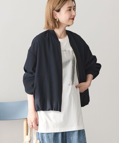 「AMERICAN HOLIC」 ブルゾン L ネイビー レディース_画像3