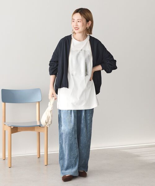 「AMERICAN HOLIC」 ブルゾン L ネイビー レディース_画像6