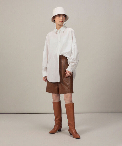 「NOLLEY'S Sophi」 ハーフパンツ 38 ブラウン レディース_画像2