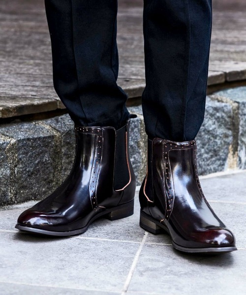 「AKM Contemporary」 ブーツ 26 ダークブラウン メンズ_画像6