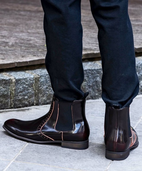 「AKM Contemporary」 ブーツ 26 ダークブラウン メンズ_画像8