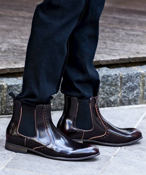 「AKM Contemporary」 ブーツ 26 ダークブラウン メンズ_画像9