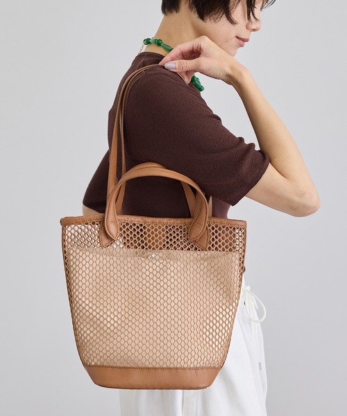 SALON adam et rope ダブルハンドルメッシュトート SALON adam et rope'（サロン アダム エ ロペ） トートバッグ 「W S
