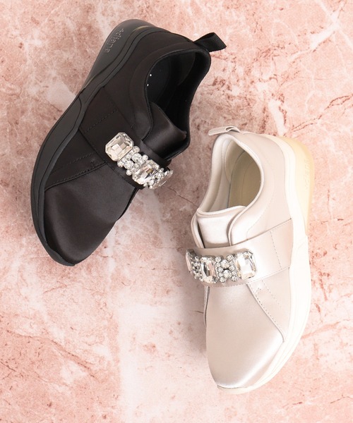 「+diana」 シューズ 23.5cm シルバー レディース_画像2