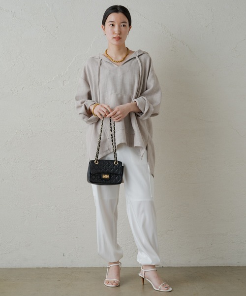 「LOUNGEDRESS」 カーゴパンツ MEDIUM カーキ レディース_画像5