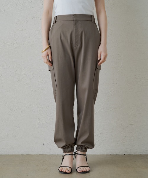 「LOUNGEDRESS」 カーゴパンツ MEDIUM カーキ レディース_画像9