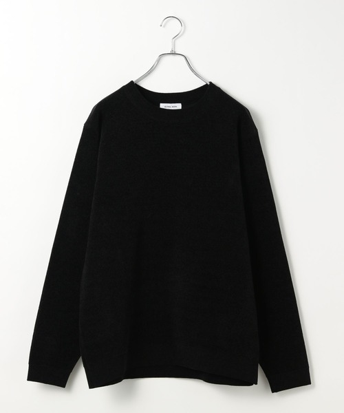「GLOBAL WORK」 長袖ニット LARGE グレイッシュベージュ メンズ_画像2