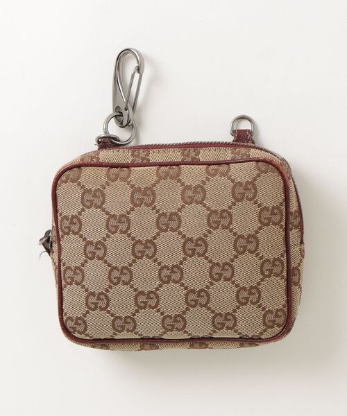 GUCCI(グッチ) GGキャンバス ポーチ - ベージュ レディース GUCCI(グッチ) GGキャンバス ポーチ - ベージュ レディース