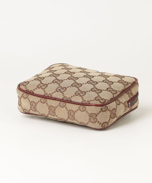 GUCCI GGキャンバスポーチ ベージュ GUCCI」 GGキャンバス ポーチ - ベージュ レディース 【公式通販】