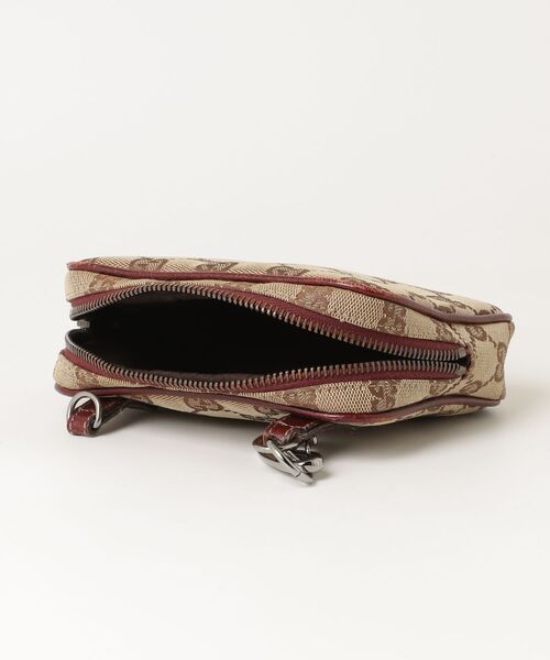 GUCCI GGキャンバスポーチ ベージュ GGキャンバス GUCCI グッチ 29596 コスメポーチ ベージュ×ブラウン