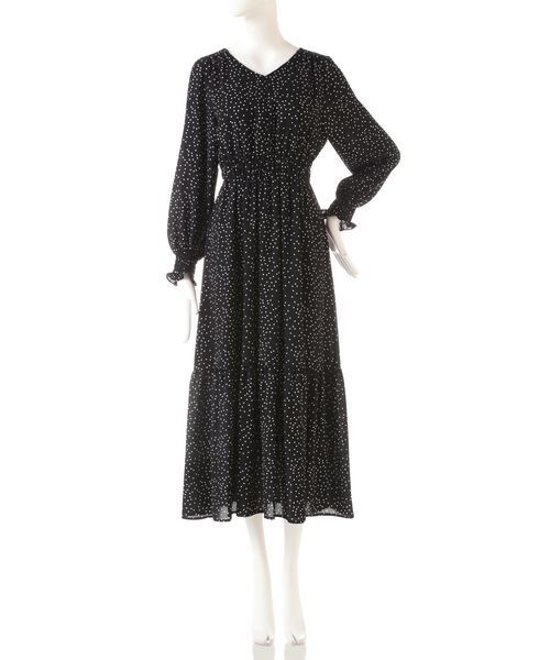 「N.(N. Natural Beauty Basic)」 長袖ワンピース MEDIUM ブラック系その他 レディース_画像5