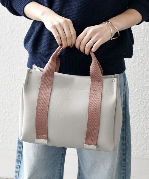 「SHIPS any」 ハンドバッグ ONE SIZE ライトグレー レディース_画像3