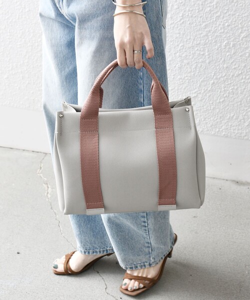 「SHIPS any」 ハンドバッグ ONE SIZE ライトグレー レディース_画像5