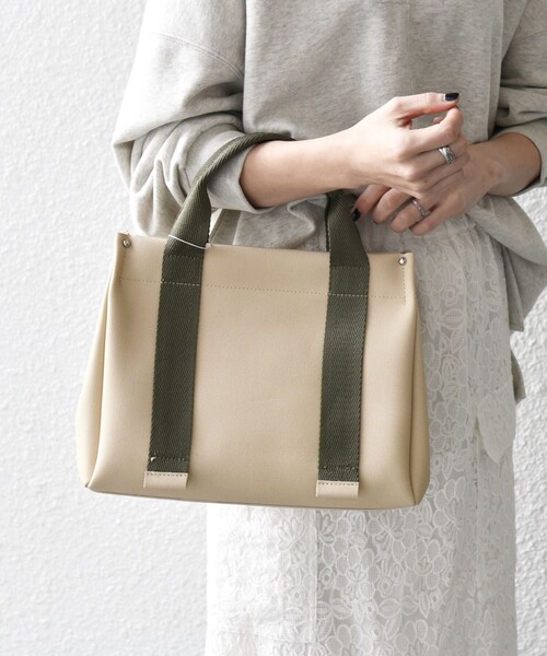 「SHIPS any」 ハンドバッグ ONE SIZE ライトグレー レディース_画像9