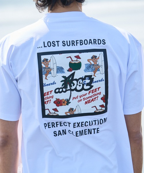 LOST（ロスト） uvカット tシャツ 水着 ラッシュガード 半袖 Tシャツ