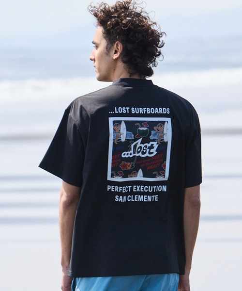 LOST（ロスト） uvカット tシャツ 水着 ラッシュガード 半袖 Tシャツ