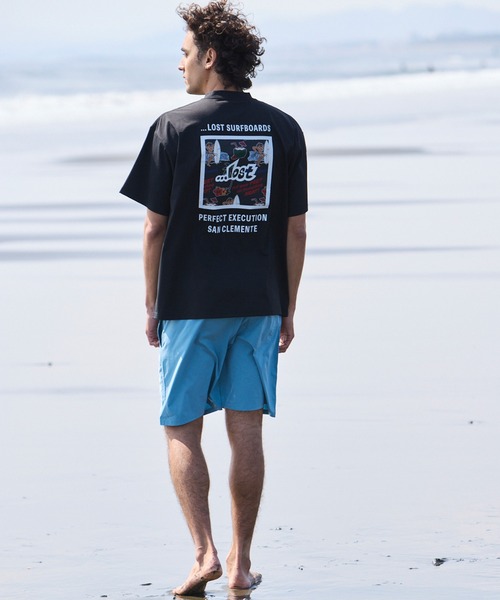 LOST（ロスト） tシャツ 速乾 水着 ラッシュガード 半袖 Tシャツ UV