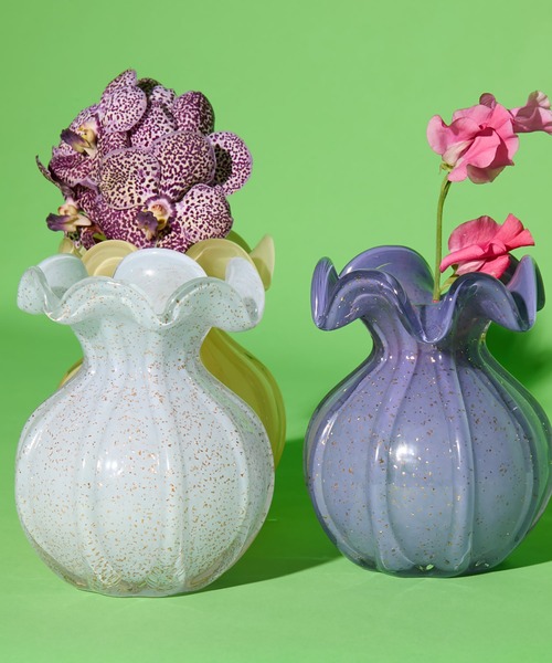 花瓶 Casselini HOME(キャセリーニ ホーム)ガラスフラワーベースBK