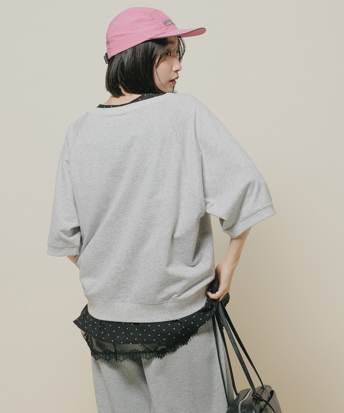 niko and…（ニコアンド） tシャツ ラグランミニ裏毛プルオーバー