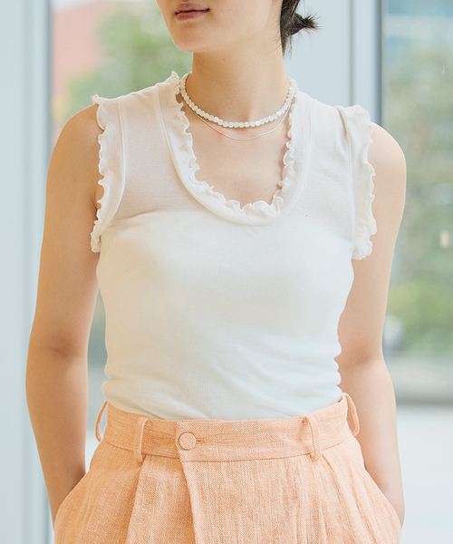 IENA LA BOUCLE（イエナラブークル） タンクトップ ノースリーブ