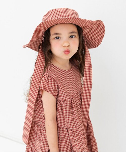 marihoja×ETRE TOKYO ギンガムチェック ハット　帽子 BREEZE（ブリーズ） 帽子 ハット 「リンク」ギンガムチェックハット