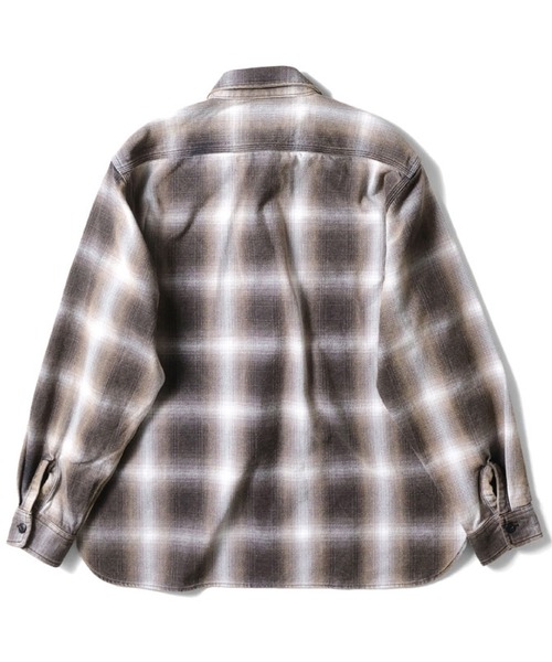 「HOUSTON」 長袖シャツ X-LARGE レッド メンズの画像