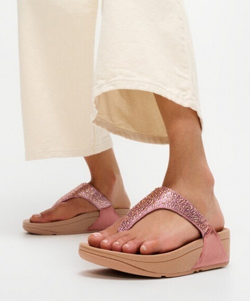 FitFlop（フィットフロップ） 厚底 サンダル 夏 ミュール LULU CRYSTAL