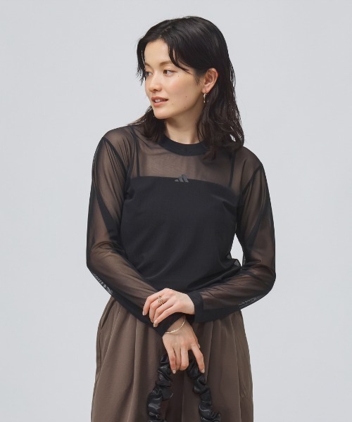 アディダス Tシャツ Lサイズ 半袖 レギンス ワーディング 上下セット 黒 adidas（アディダス） adidas tシャツ ソフト リュクス レギュラー