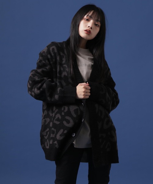 「WHITELAND」 ニットカーディガン FREE ベージュ レディース_画像6
