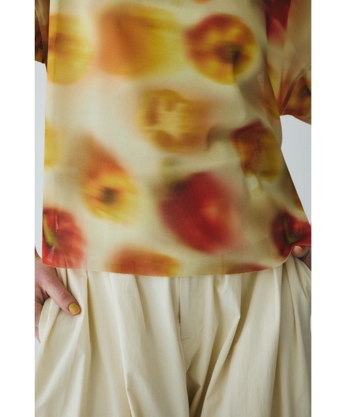 HeRIN.CYE tシャツ Paprika pattern tops パプリカパターントップス