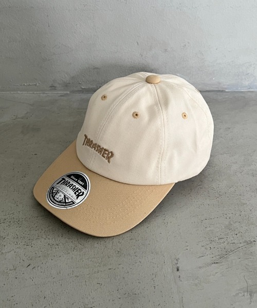 THRASHER（スラッシャー） キャップ 帽子 キッズ ロゴキャップ 配色