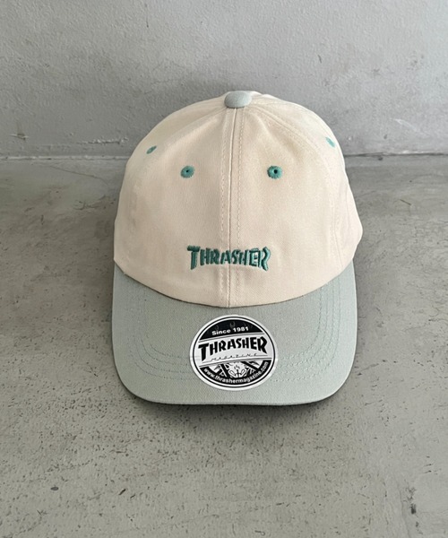 THRASHER（スラッシャー） キャップ 帽子 キッズ ロゴキャップ 配色